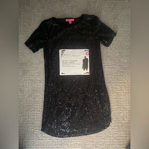 nwt Black sequin dress size small